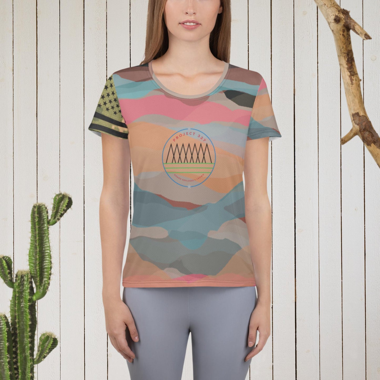All-Over Print Women's Athletic T-shirt